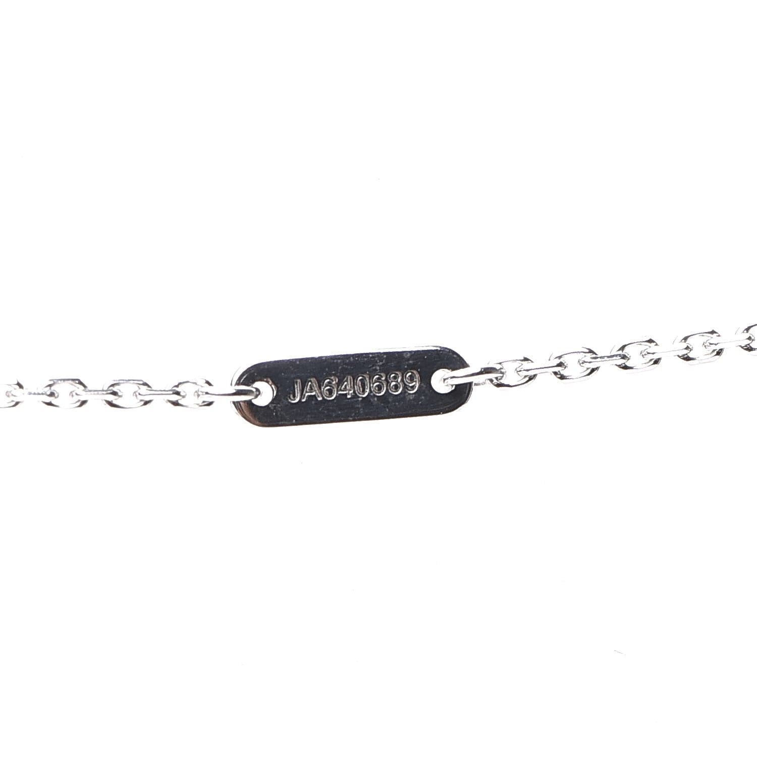 Van Cleef & Arpels 18K White Gold Diamond Sweet Alhambra Pendant Necklace 5 of 6