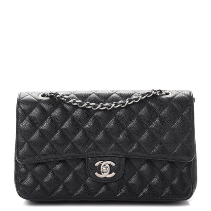 Chanel Caviar Quilted Medium Double Flap Black 1 of 26
