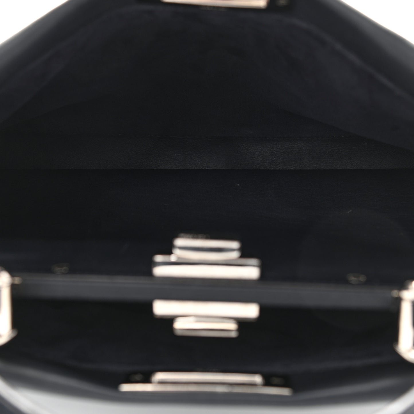 Vitello Seta Waves Bi-Color Medium Peekaboo Iconic Satchel Blue Notte Mostarda