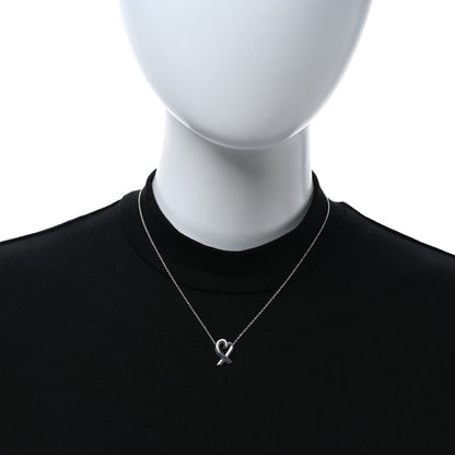Tiffany Sterling Silver Paloma Picasso Loving Heart Pendant Necklace 3 of 5