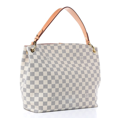 Louis Vuitton Damier Azur Graceful PM Rose Ballerine 3 of 14