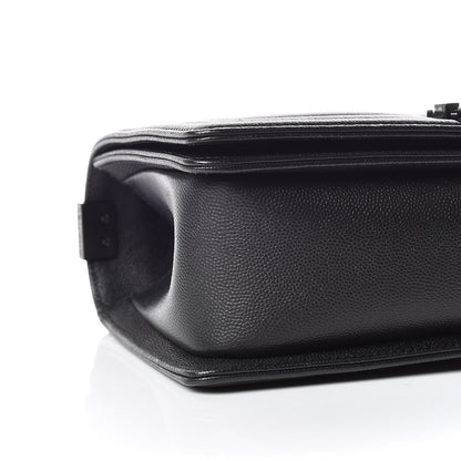 Chanel Caviar Quilted Medium Boy Flap So Black 5 of 10
