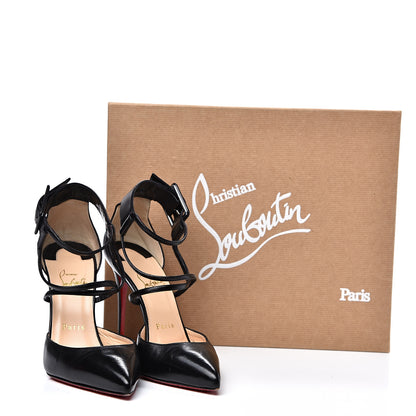 Christian Louboutin Shiny Nappa Suzanna 100 Pumps 37 Black 13 of 13
