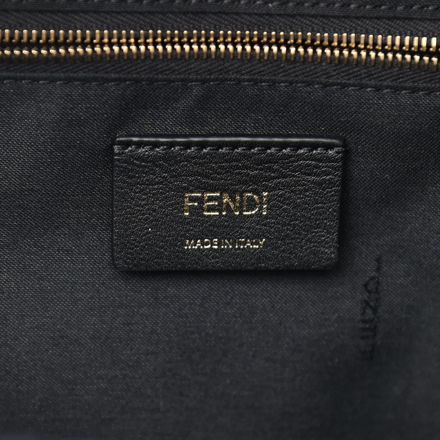 Fendi Vitello Bi-Color FF 1974 Embossed Mini Backpack Maya Black 6 of 10