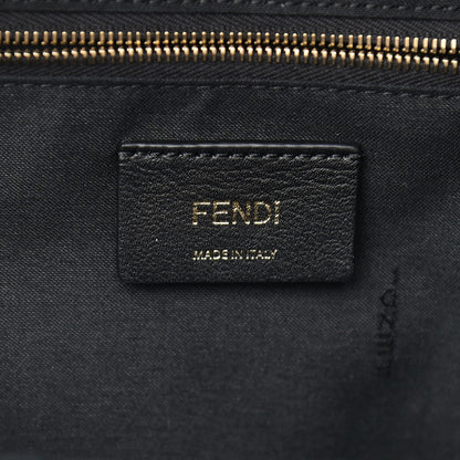 Fendi Vitello Bi-Color FF 1974 Embossed Mini Backpack Maya Black 6 of 10