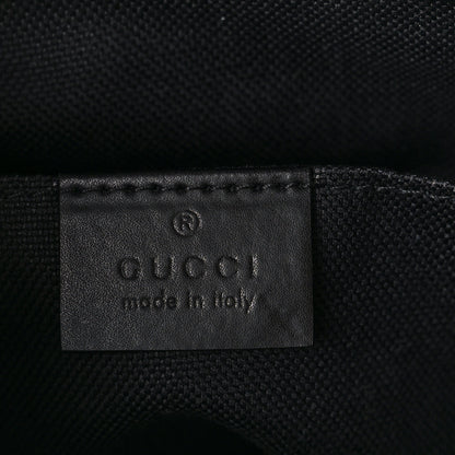 Gucci GG Supreme Monogram Web Small Flat Messenger Bag Black Grey 6 of 13