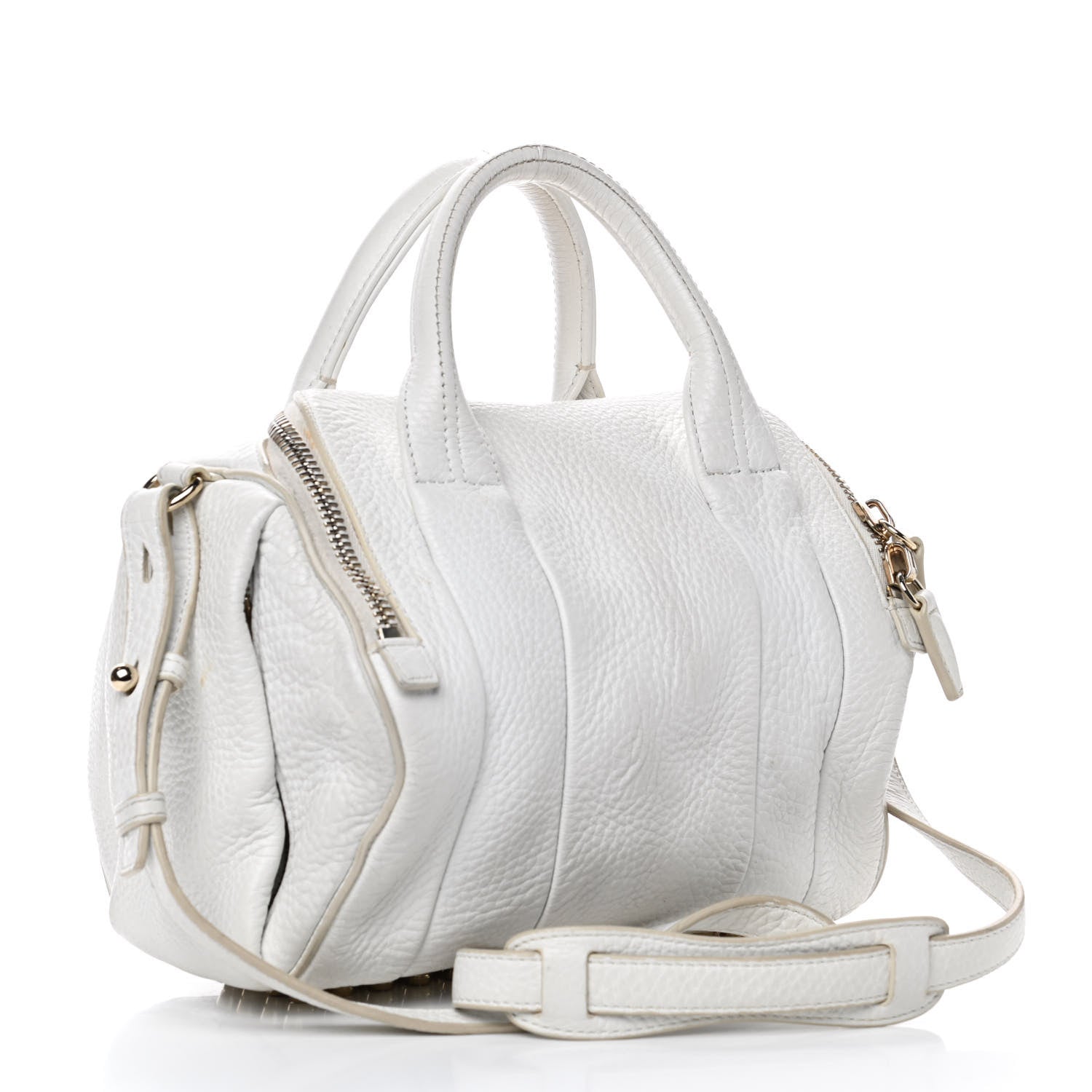 Alexander Wang Pebbled Lambskin Rockie White Gold Hardware 2 of 8