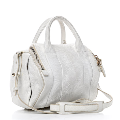 Alexander Wang Pebbled Lambskin Rockie White Gold Hardware 2 of 8