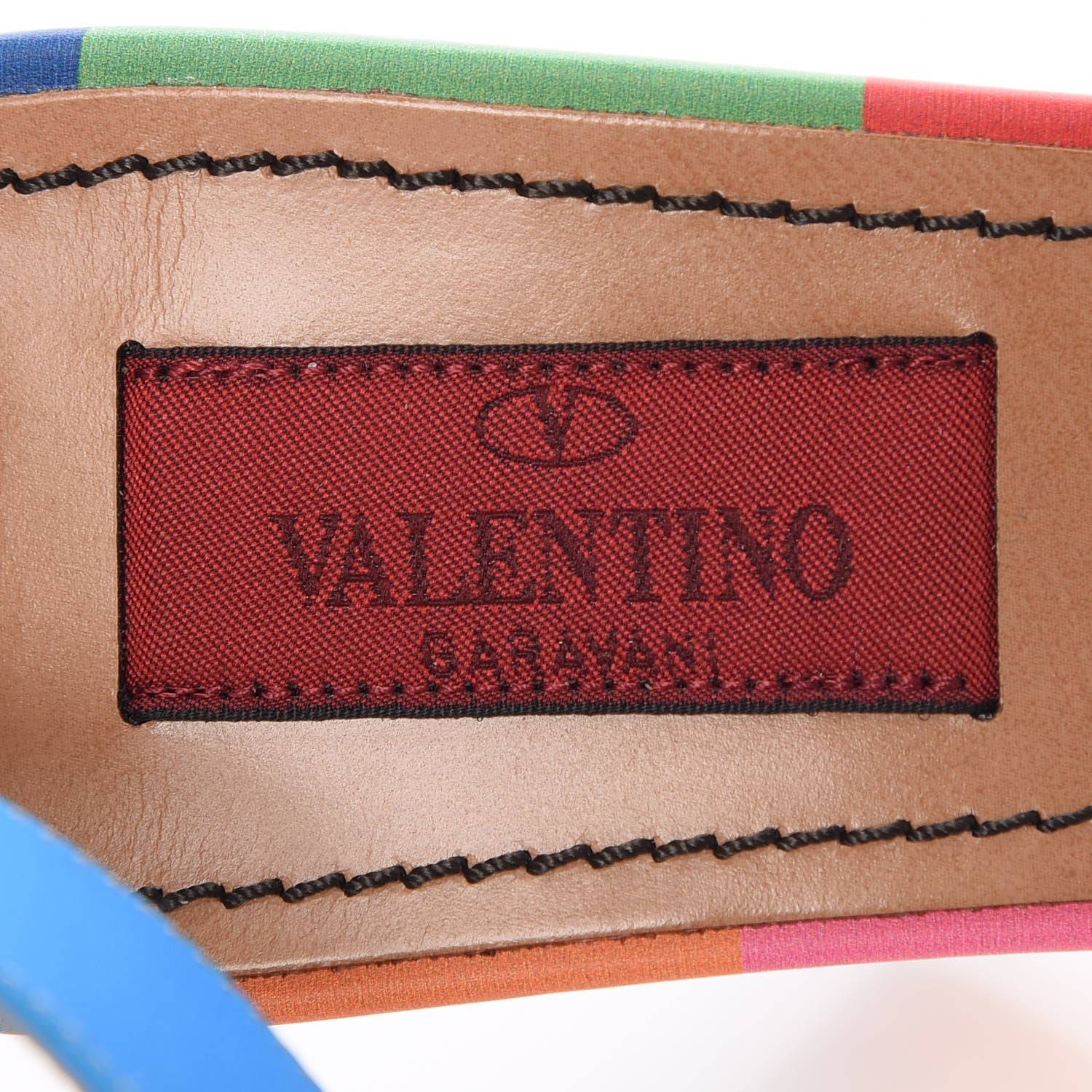 Valentino Garavani Calfskin Plexiglass 1973 Ankle Strap High Heel Sandals 38 Multicolor 7 of 8