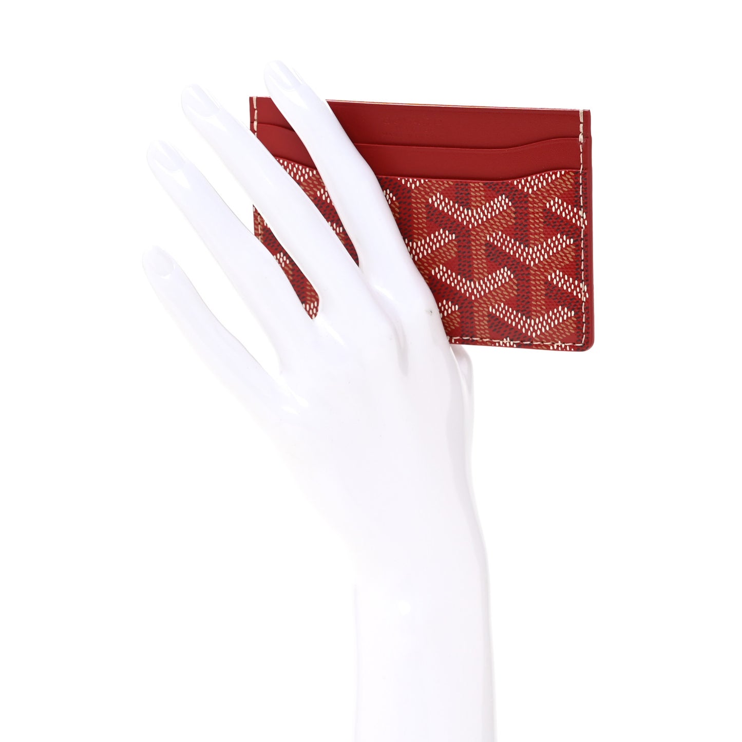 Goyardine Saint Sulpice Card Holder Red