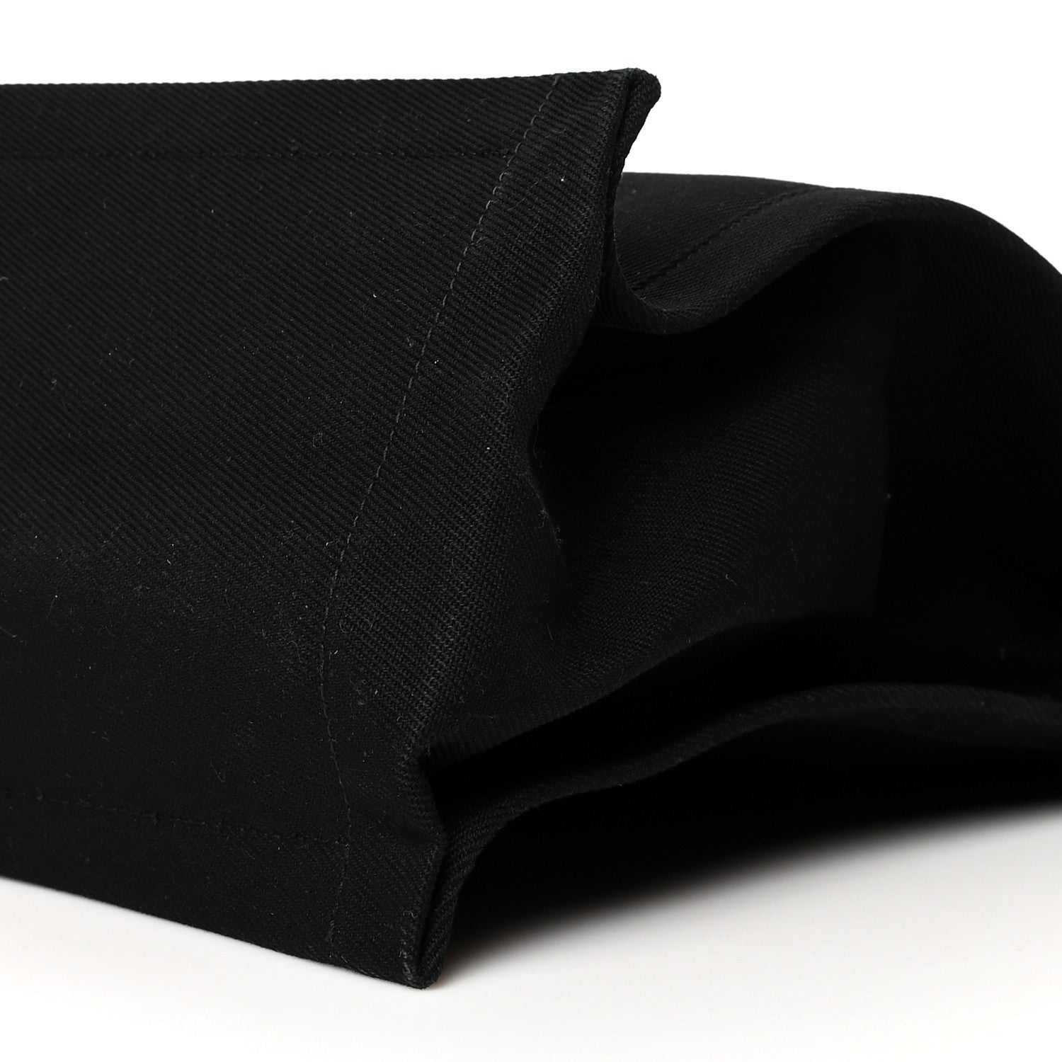Saint Laurent Linen Calfskin Rive Gauche North South Tote Black 10 of 10