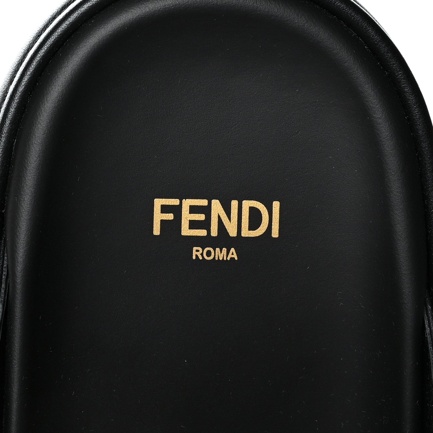 Fendi Vitello Womens Fendigraphy Slide Sandals 40 Black 6 of 10