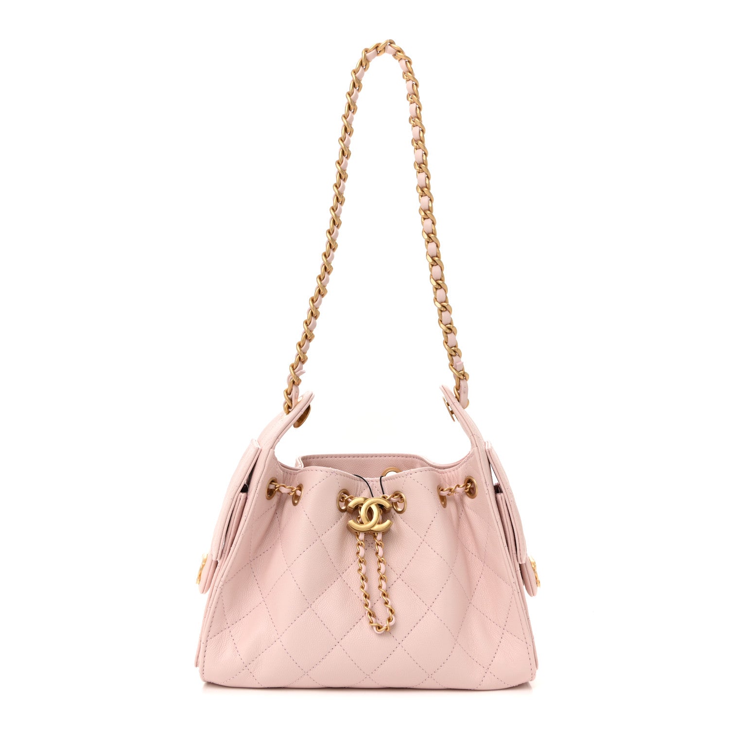 Chanel Caviar Quilted Mini Chanel 25 Handbag Light Pink 1 of 11