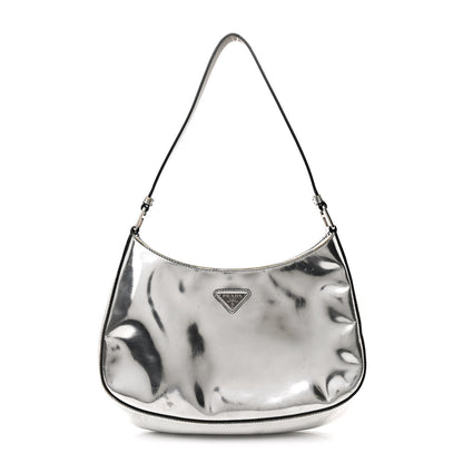 Prada Spazzolato Cleo Shoulder Bag Argento 1 of 11
