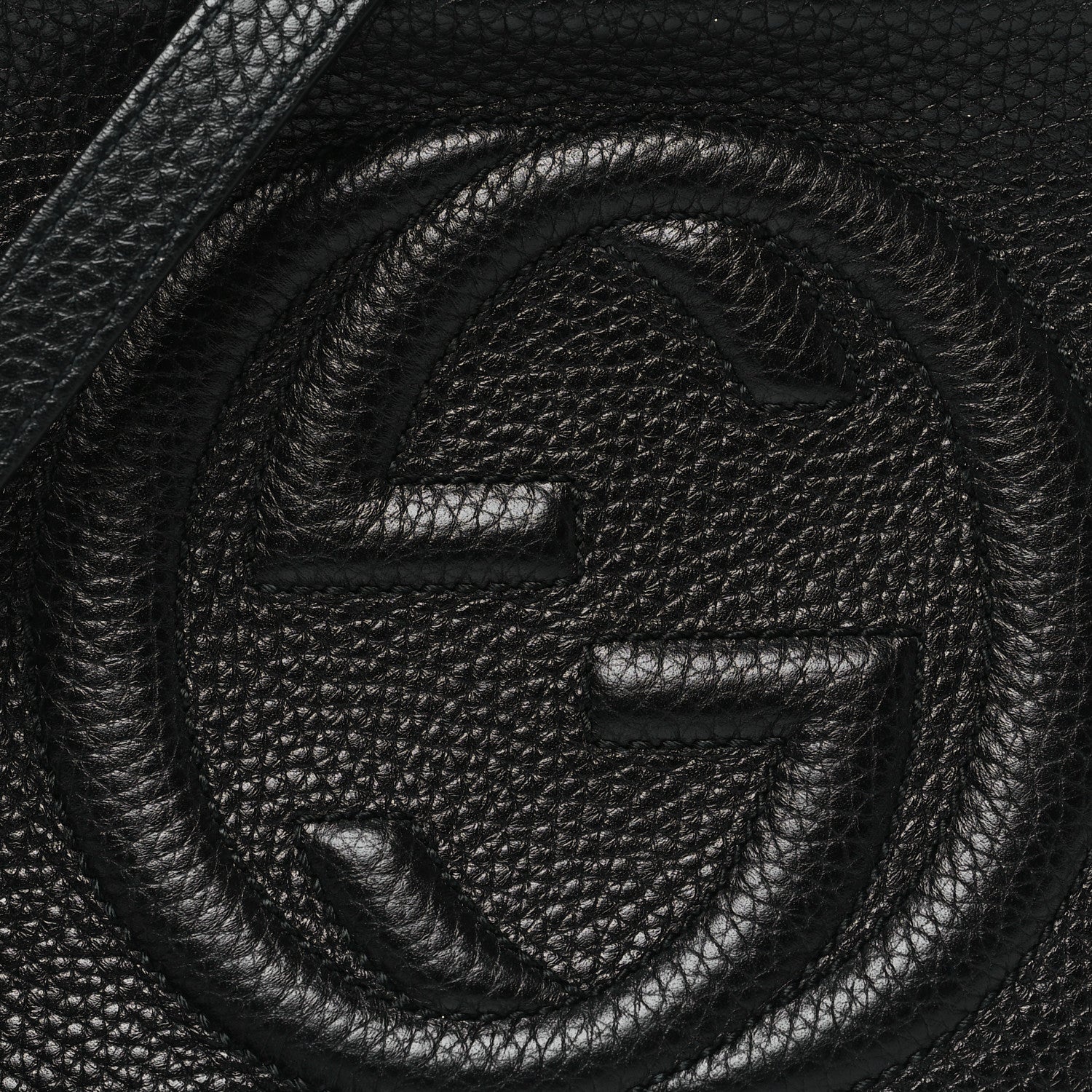 Gucci Pebbled Calfskin Small Soho Disco Bag Black 8 of 10