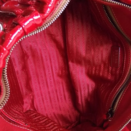 Prada Vernice Dressy Gaufre Red 8 of 11