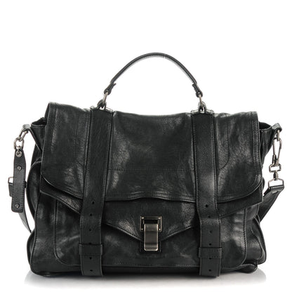 Proenza Schouler Lambskin Large PS1 Satchel Black 1 of 10