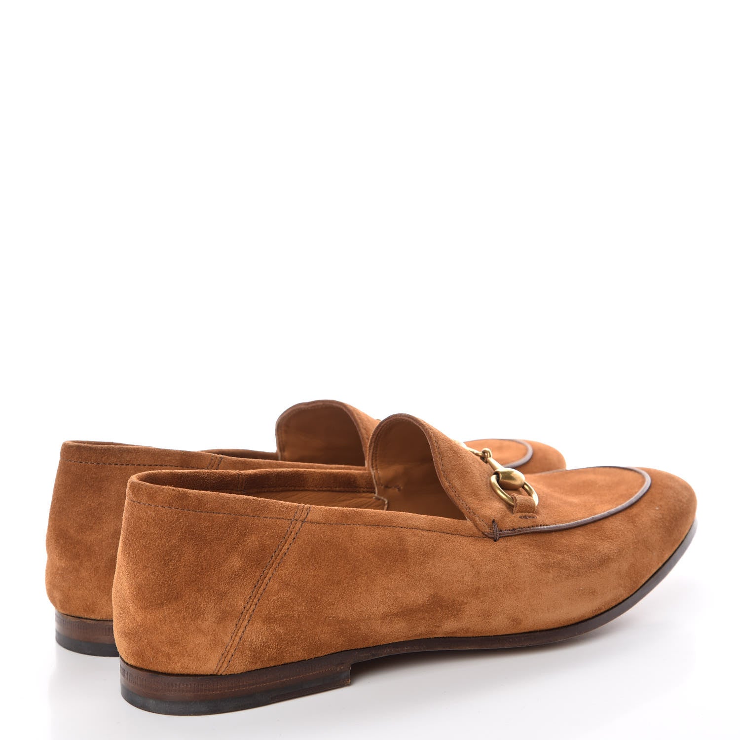 Gucci Suede Mens Brixton Horsebit Loafers 7.5 Brown 4 of 7