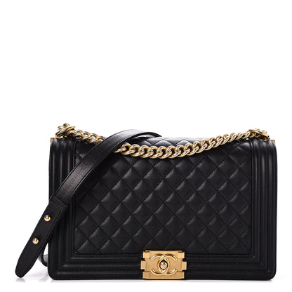 Chanel Calfskin Quilted New Medium Boy Flap Black 1 of 7