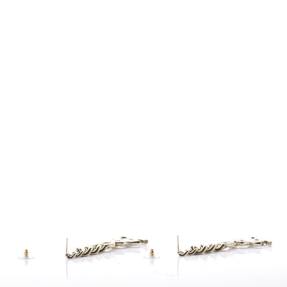 Chanel Metal Crystal CC Vendome CC Dangle Earrings Gold 4 of 5