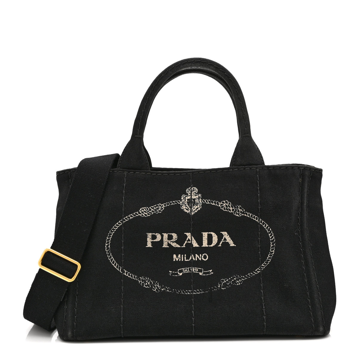 Canapa Small Logo Tote Black