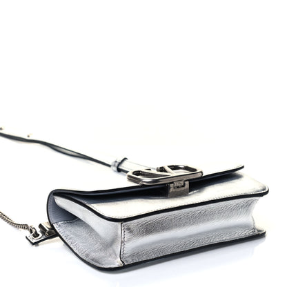 Valentino Garavani Metallic Calfskin VSling Belt Bag Silver 3 of 4