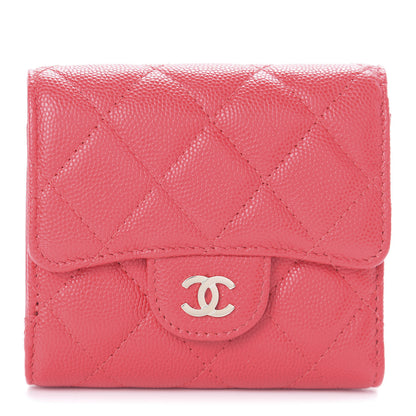 Chanel Caviar Quilted Small Flap Wallet Red 1 of 8