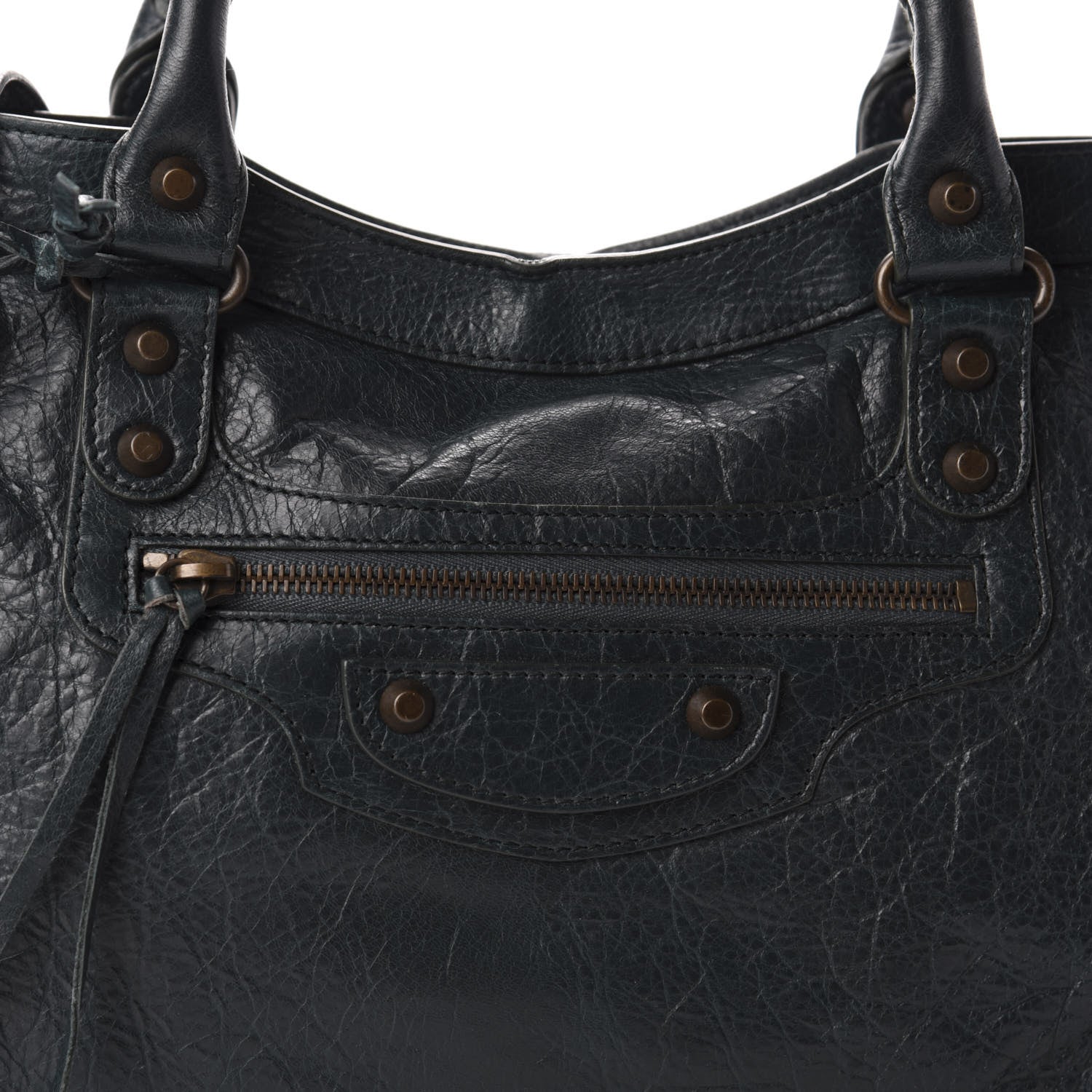 Balenciaga Agneau Classic Hardware City Vert Pinede 11 of 11