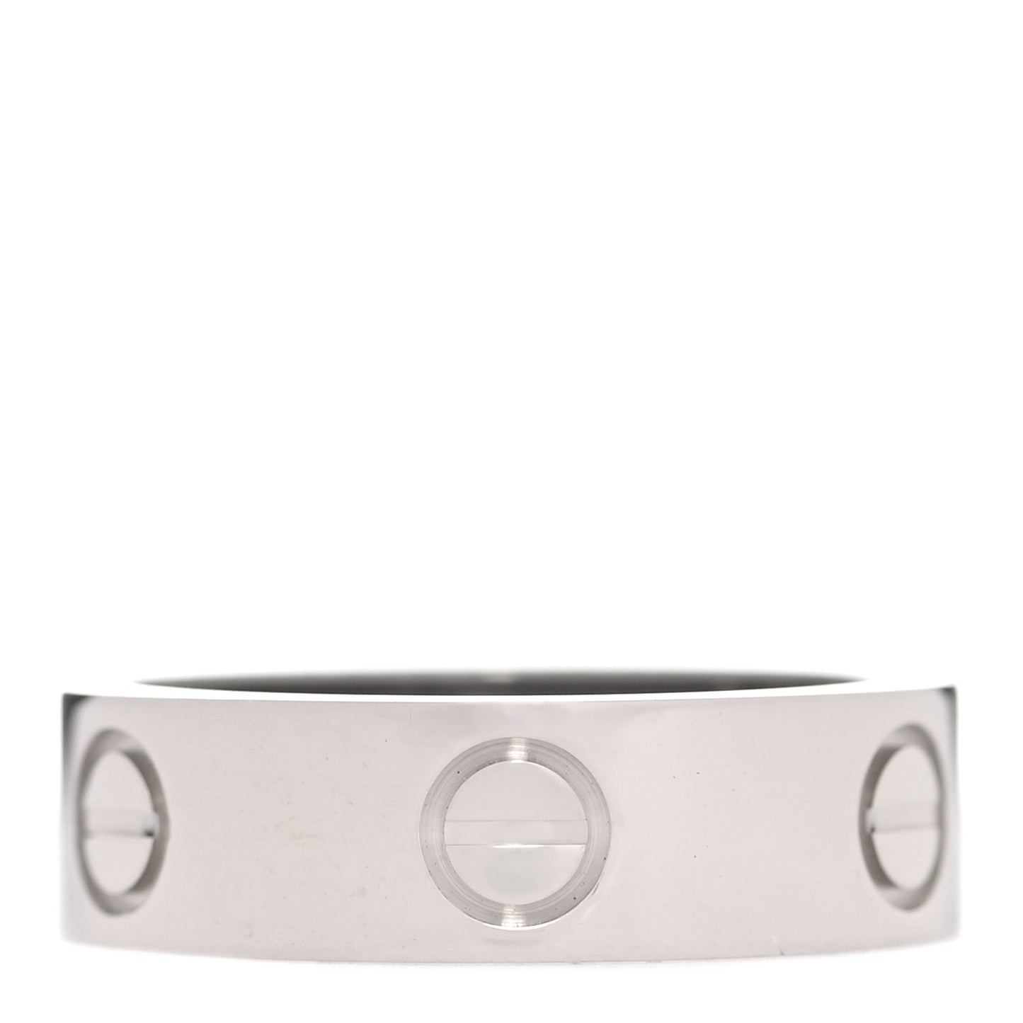 18K White Gold 5.5mm LOVE Ring 51 5.75