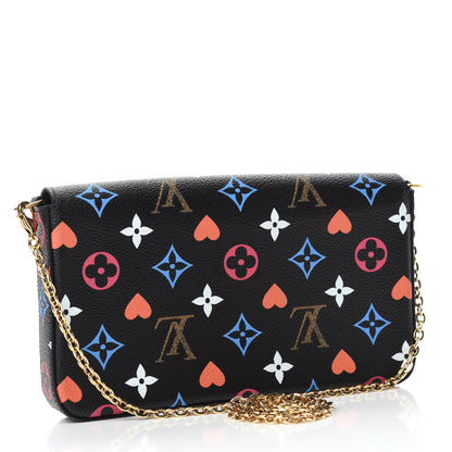 Louis Vuitton Game On Felicie Chain Wallet Black 3 of 11