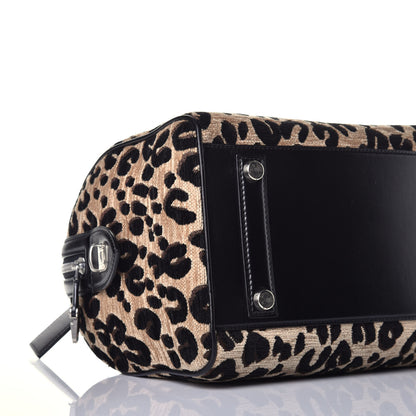 Louis Vuitton Jacquard Velvet Leopard Print Stephen Sprouse Speedy 7 of 9