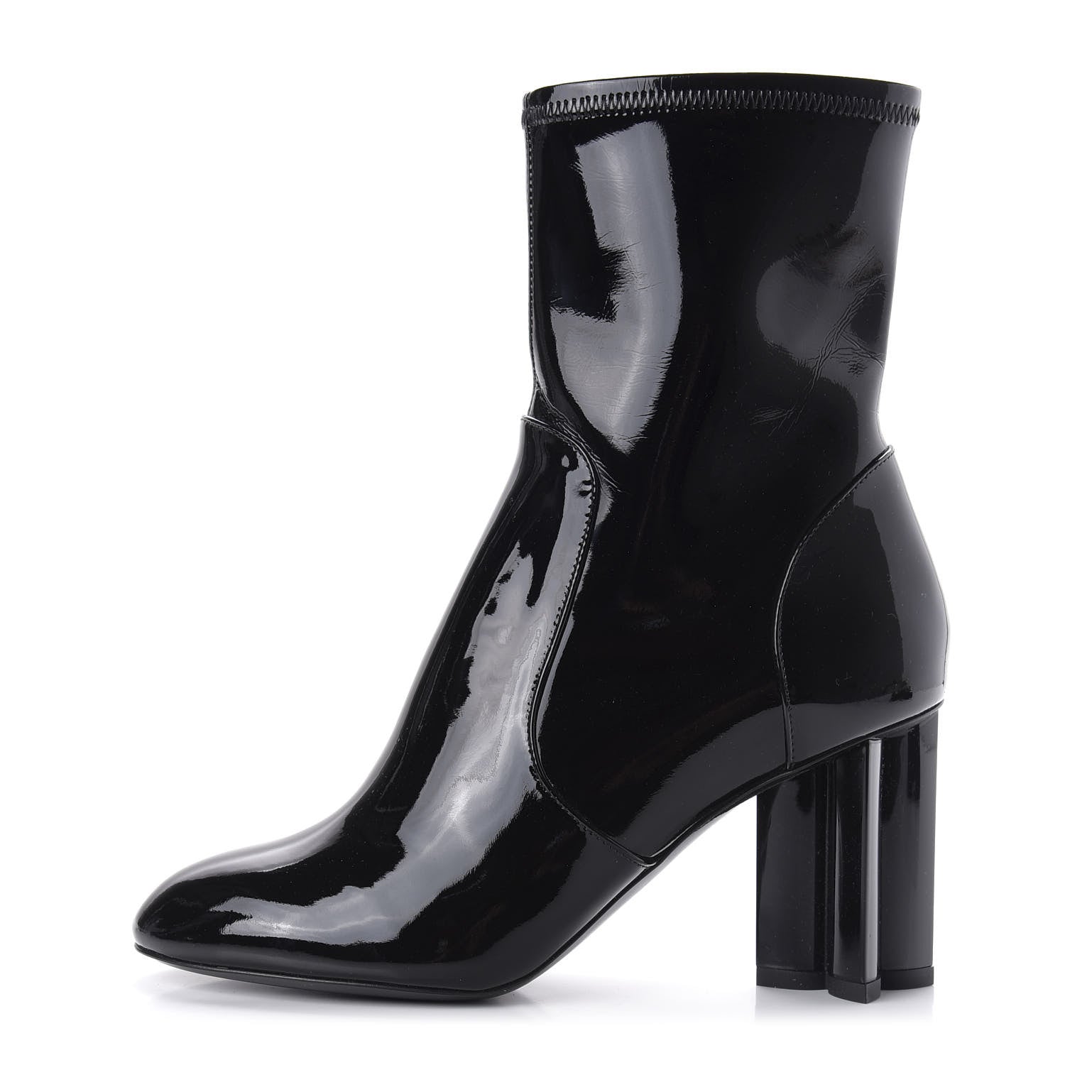 Louis Vuitton Patent Uniformes Silhouette Ankle Boots 36 Black 1 of 7
