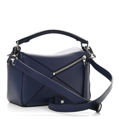 Loewe Calfskin Small Puzzle Bag Marine 3 of 10