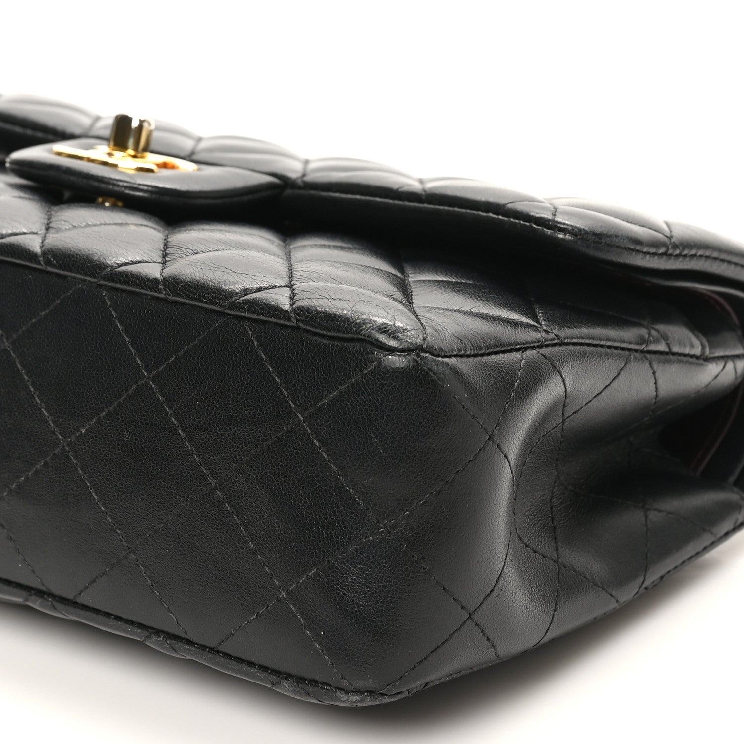 Chanel Lambskin Quilted Small Double Flap Black 10 of 11
