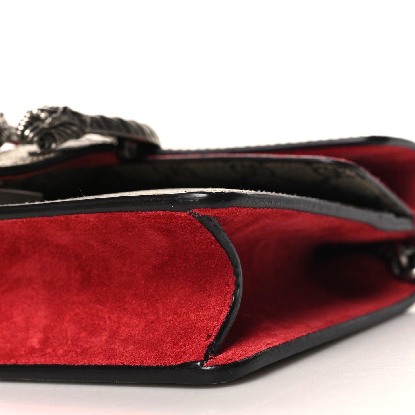 GG Supreme Monogram Mini Dionysus Shoulder Bag Hibiscus Red