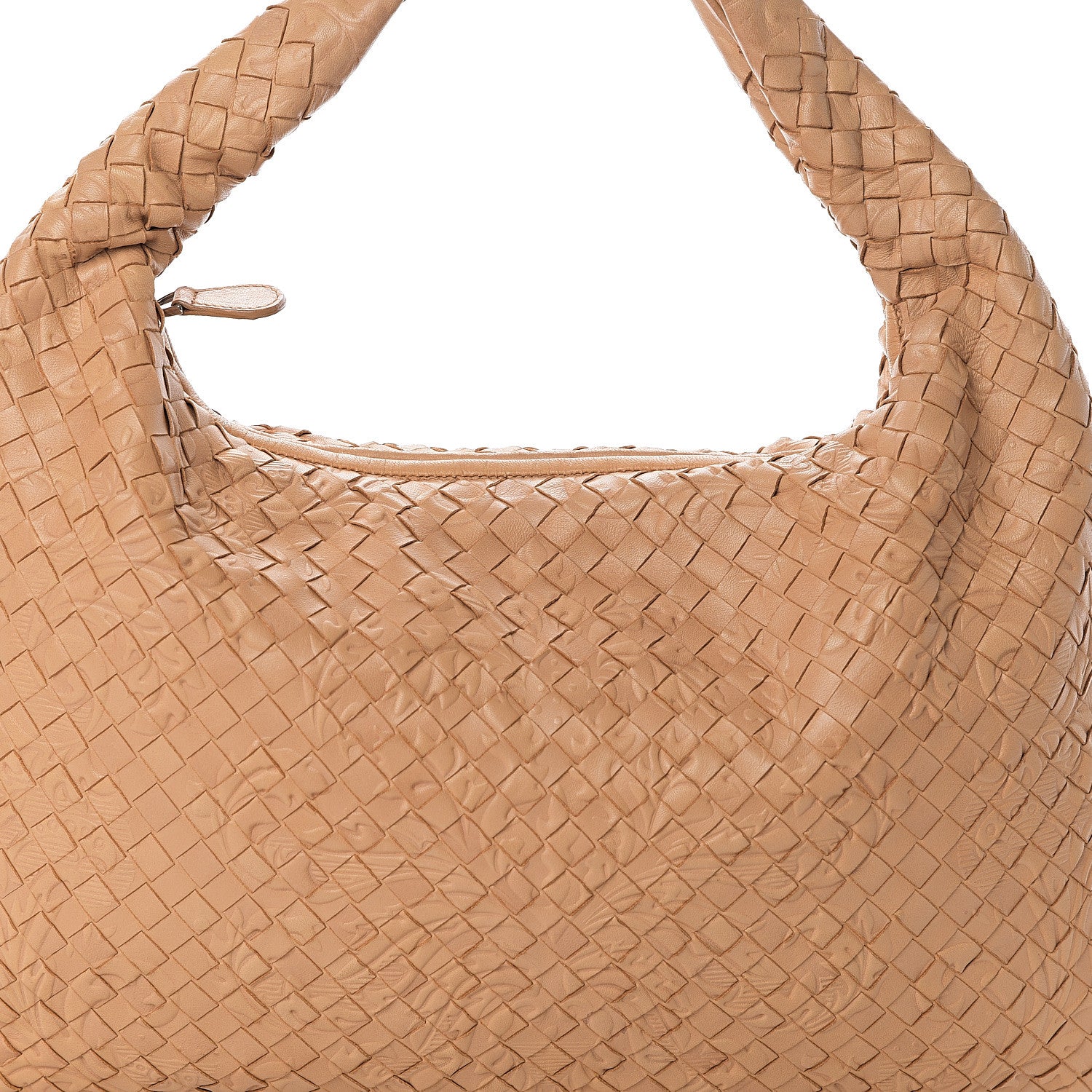 Bottega Veneta Nappa Intrecciato Embossed Medium Veneta Hobo Camel 6 of 8