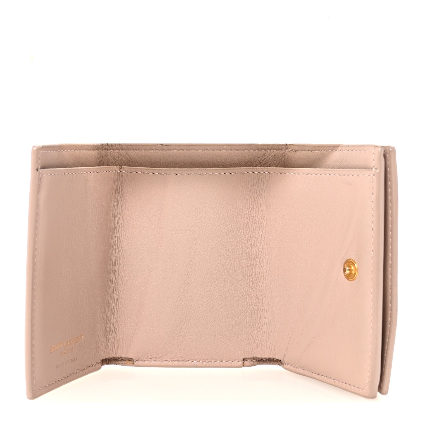 Smooth Calfskin Monogram Tiny Line Wallet Poudre