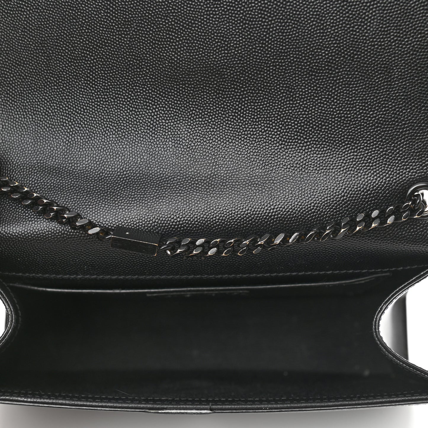 Grain De Poudre Medium Classic Monogram Kate Satchel Black