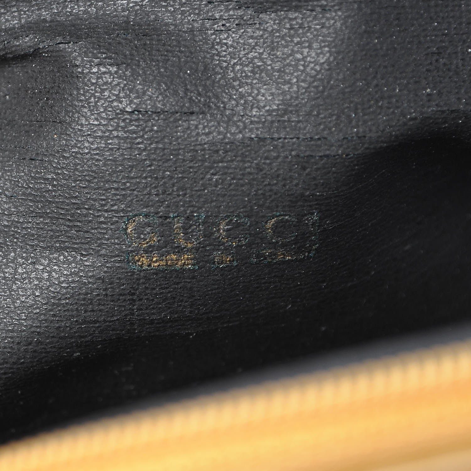 Gucci Lambskin Medium Bamboo Cosmetic Case Yellow 6 of 13