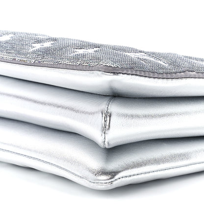 Louis Vuitton Satin Sequin Embroidered Monogram Coussin BB Silver 10 of 10