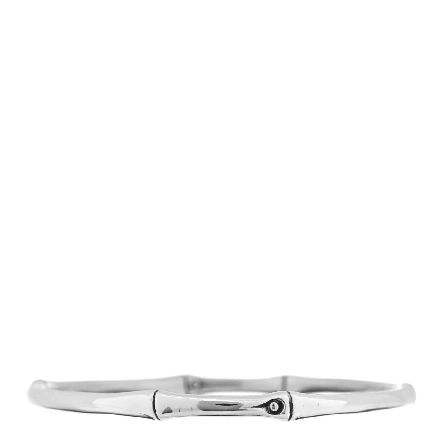 John Hardy Sterling Silver Slim Bamboo Bangle Bracelet 2 of 3