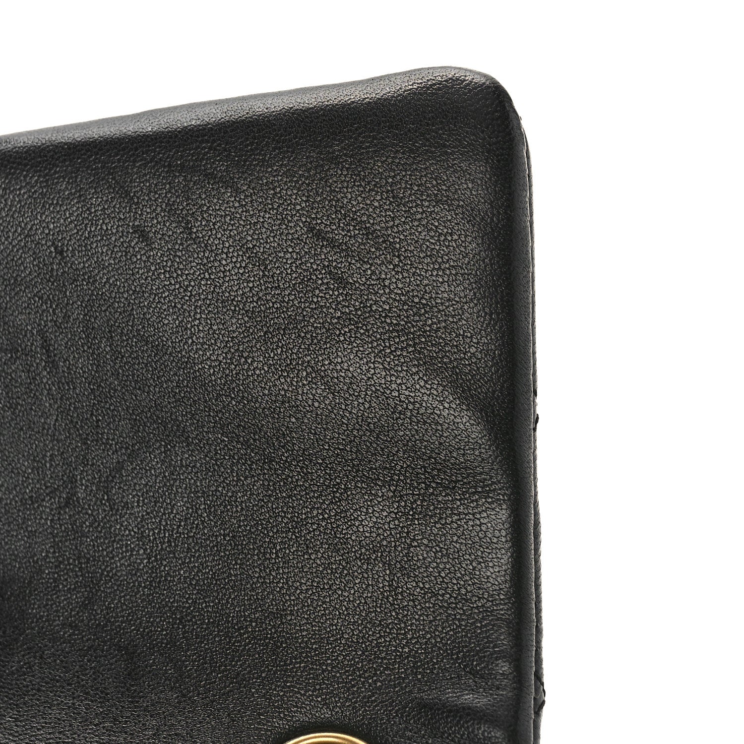 Chanel Lambskin Quilted Studded Mini Rectangular Flap Black 12 of 13