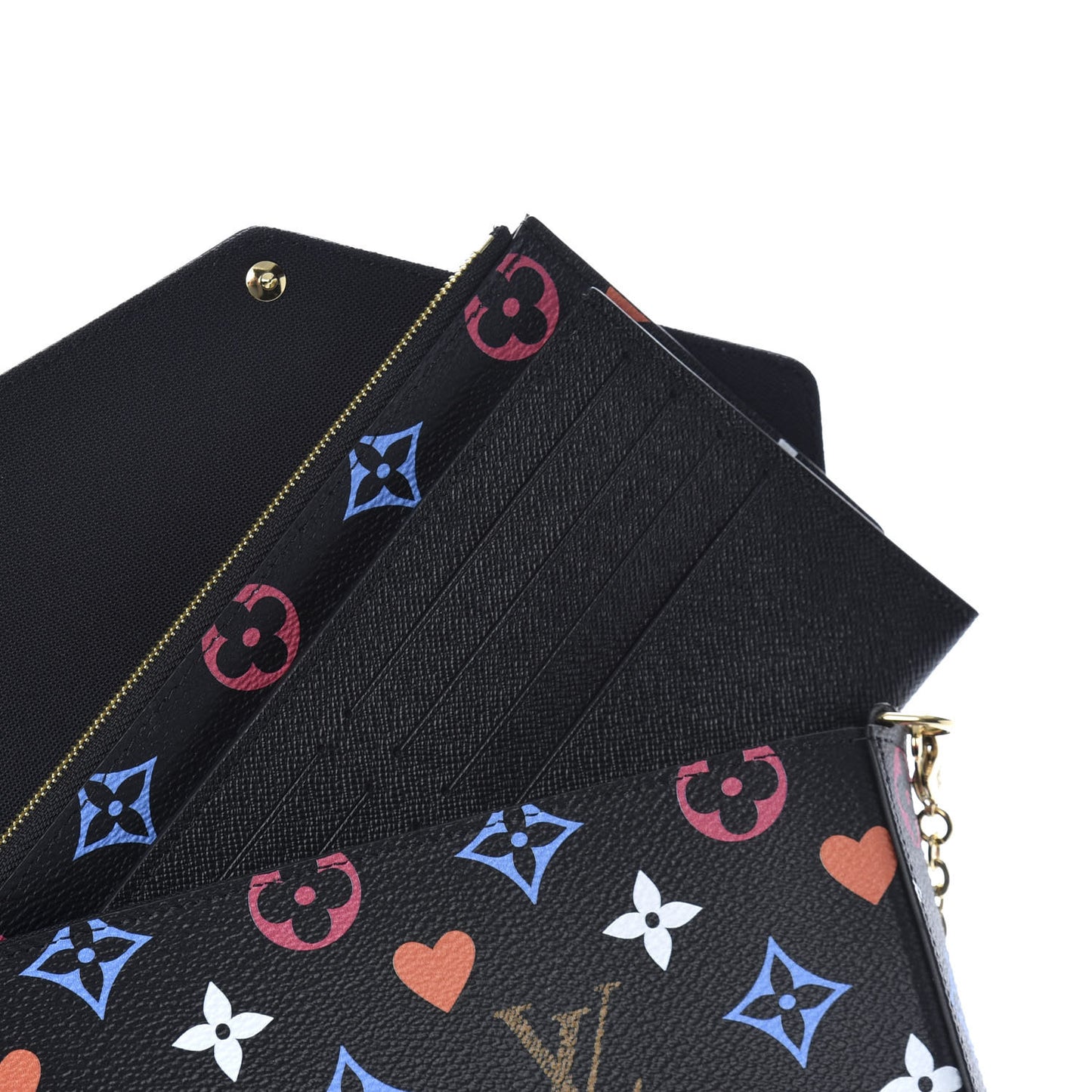 Game On Felicie Chain Wallet Black