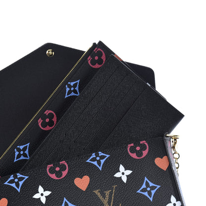 Louis Vuitton Game On Felicie Chain Wallet Black 10 of 10