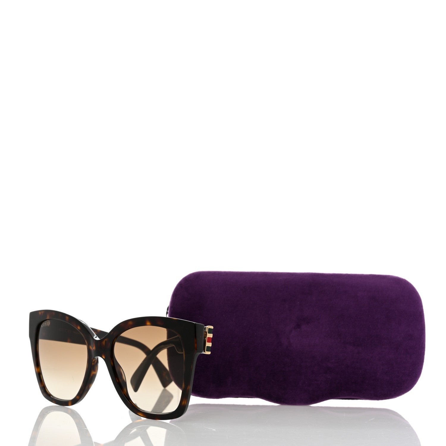 Gucci Acetate Square Frame Sunglasses GG0459S Tortoise 8 of 8