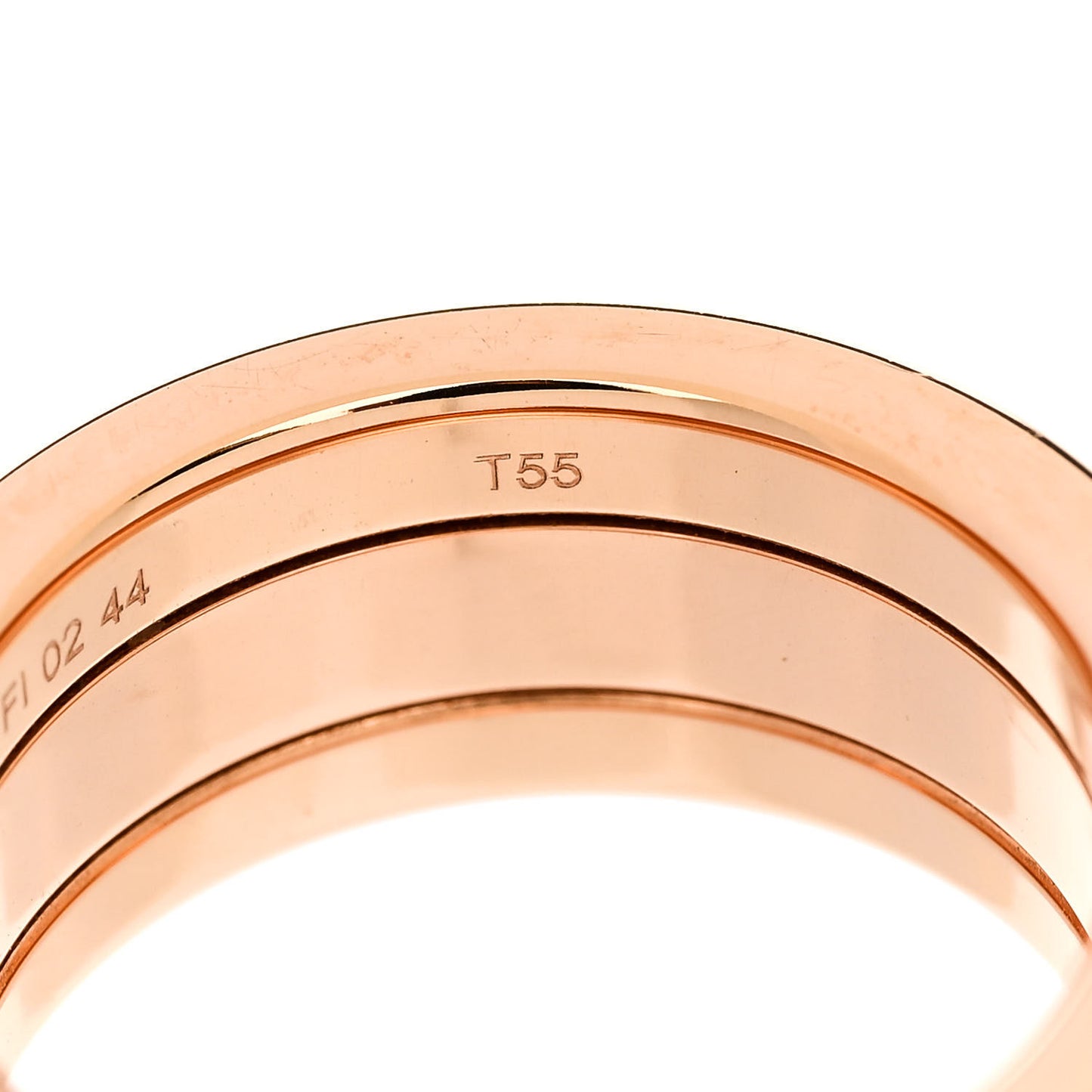 Enamel Printed Gold Plated Brides de Gala Love Ring 55