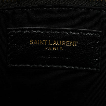 Saint Laurent Calfskin Y Quilted Monogram Medium Loulou Chain Satchel Black 6 of 11