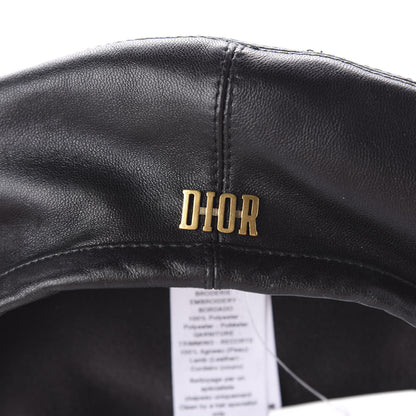 Christian Dior Lambskin D-Dream Beret 57 Black 6 of 6
