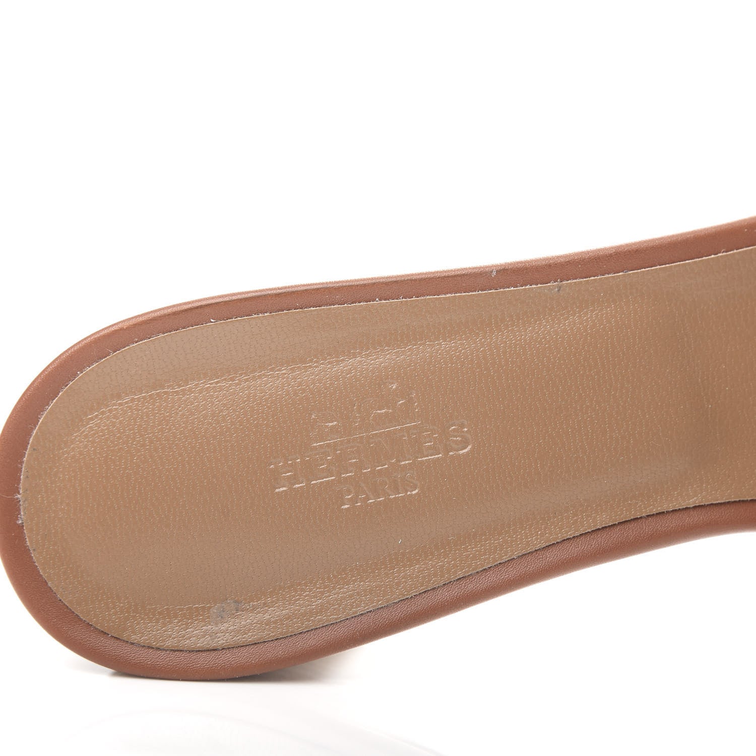 Hermes Calfskin Oasis Sandals 39.5 Gold 8 of 11