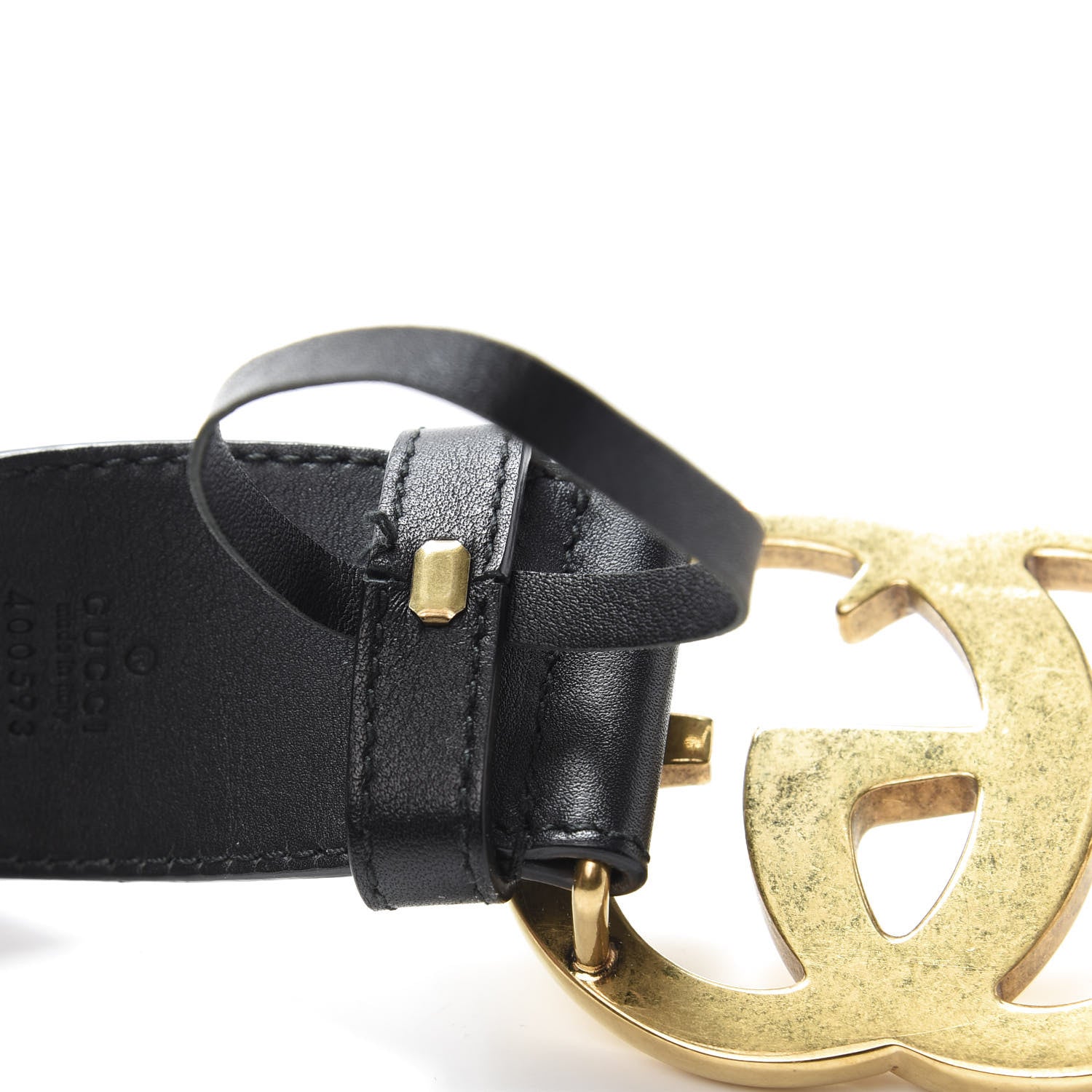 Gucci Calfskin Double G 40mm Belt 90 36 Black 7 of 8